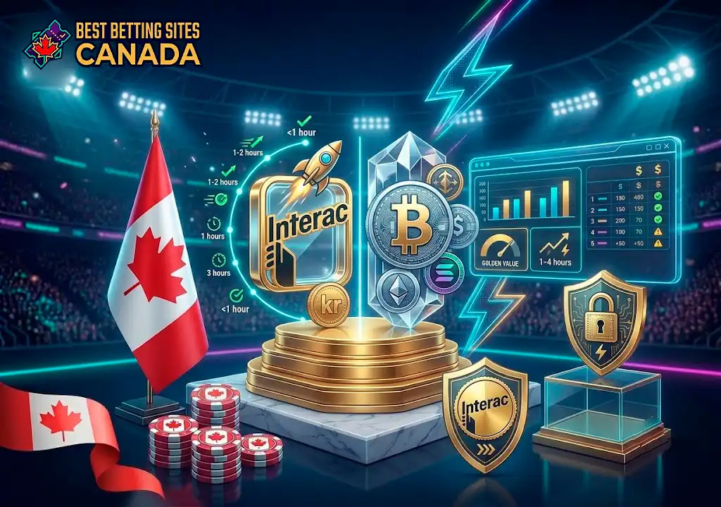 Interac e-Transfer and crypto withdrawal speeds on Canadian esports sites.