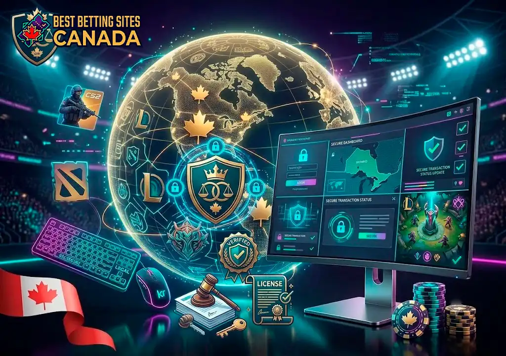 Legal and AGCO licensed esports betting platforms in Canada.